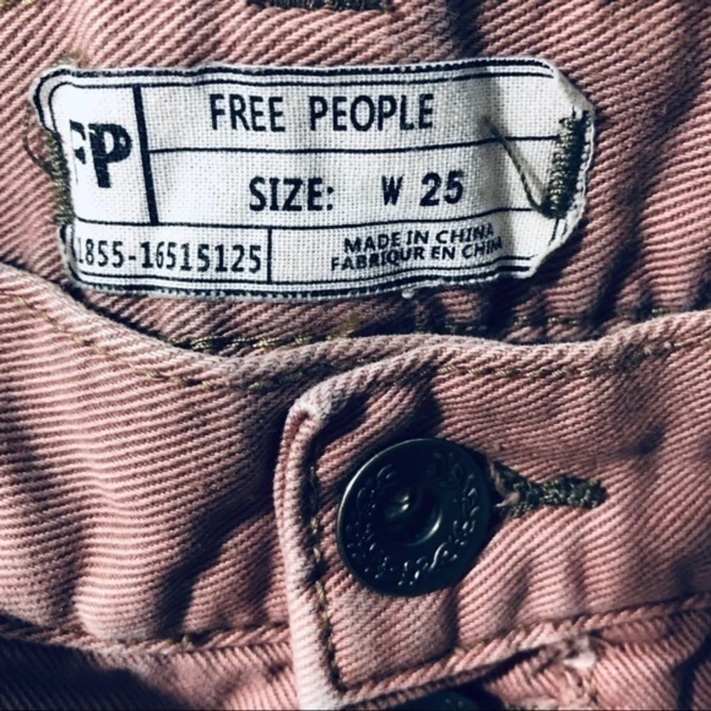Free‎ People Maeve Pink Button-fly Shorts 25